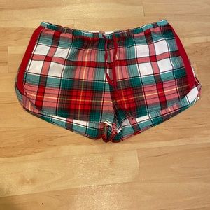 Holiday pajama shorts
